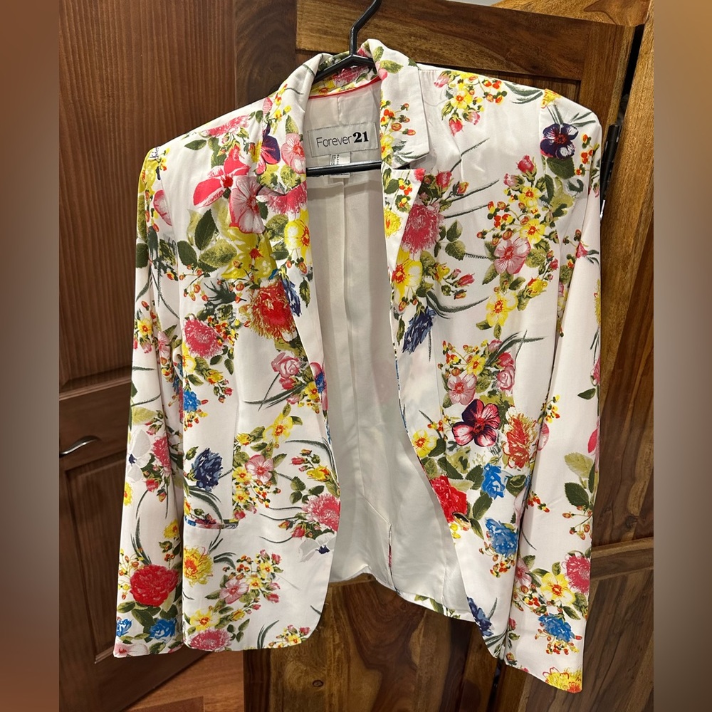 Floral blazer